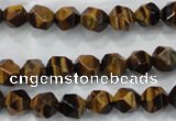 CTE1201 15 inches 8mm faceted nuggets yellow tiger eye beads