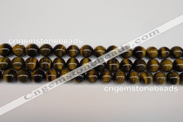 CTE1211 15.5 inches 8mm round AB grade yellow tiger eye beads