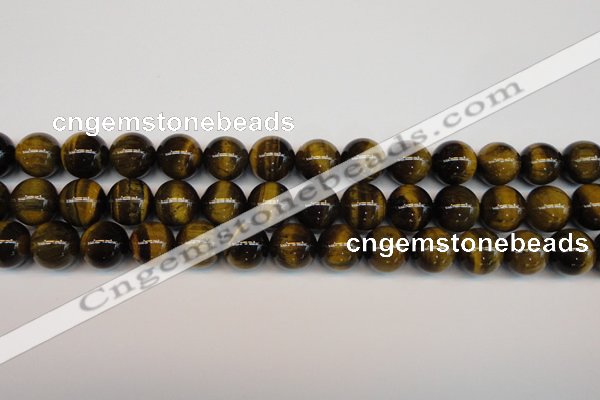 CTE1212 15.5 inches 10mm round AB grade yellow tiger eye beads