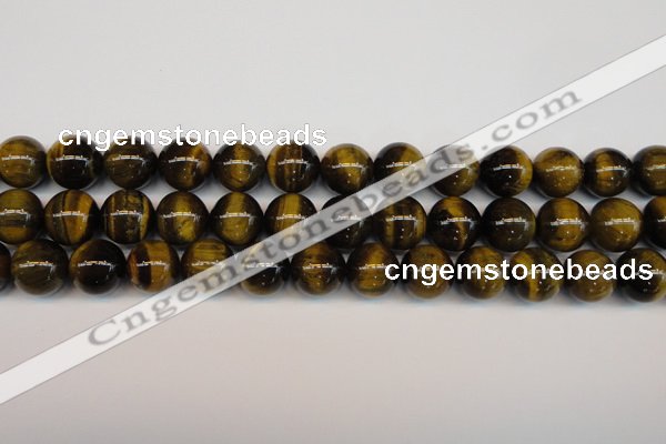 CTE1213 15.5 inches 12mm round AB grade yellow tiger eye beads