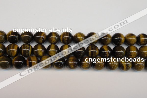 CTE1215 15.5 inches 16mm round AB grade yellow tiger eye beads