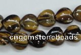 CTE122 15.5 inches 12*12mm heart yellow tiger eye beads wholesale