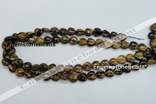 CTE122 15.5 inches 12*12mm heart yellow tiger eye beads wholesale