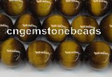 CTE1227 15.5 inches 8mm round A grade yellow tiger eye beads