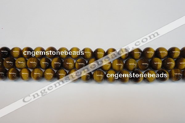 CTE1227 15.5 inches 8mm round A grade yellow tiger eye beads