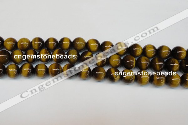 CTE1235 15.5 inches 8mm round A+ grade yellow tiger eye beads