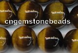 CTE1239 15.5 inches 16mm round A+ grade yellow tiger eye beads