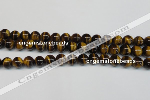 CTE1243 15.5 inches 8mm round AA grade yellow tiger eye beads