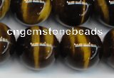 CTE1246 15.5 inches 14mm round AA grade yellow tiger eye beads