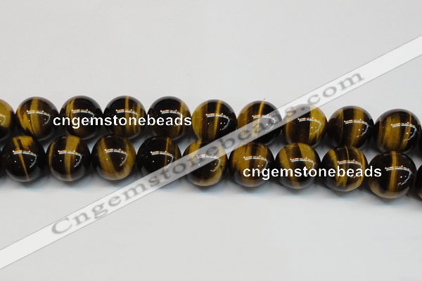 CTE1247 15.5 inches 16mm round AA grade yellow tiger eye beads