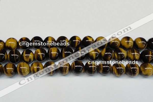 CTE1252 15.5 inches 10mm round AAA grade yellow tiger eye beads