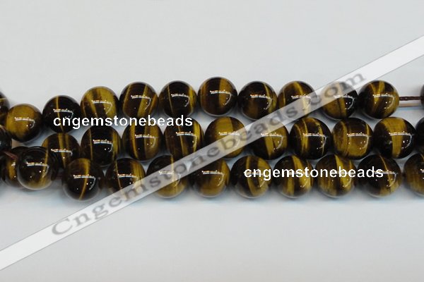 CTE1253 15.5 inches 12mm round AAA grade yellow tiger eye beads