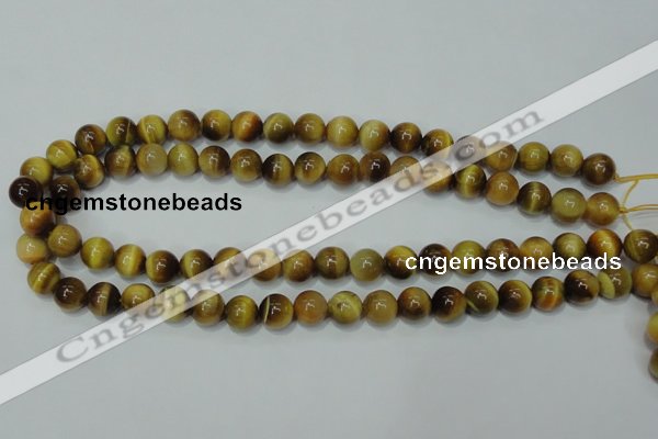 CTE129 15.5 inches 10mm round yellow tiger eye gemstone beads