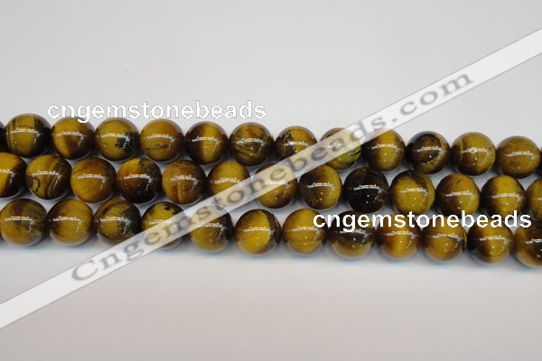 CTE1313 15.5 inches 12mm round B grade yellow tiger eye beads