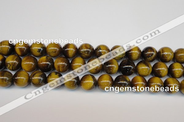 CTE1314 15.5 inches 14mm round B grade yellow tiger eye beads