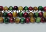 CTE132 15.5 inches 6mm round dyed tiger eye gemstone beads