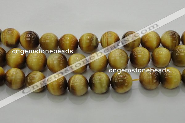 CTE1407 15.5 inches 18mm round golden tiger eye beads wholesale