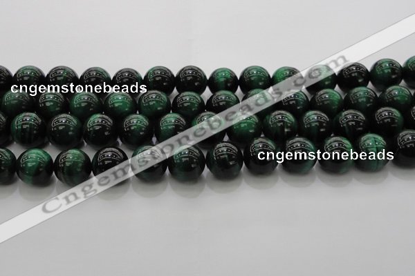 CTE1425 15.5 inches 14mm round green tiger eye beads wholesale