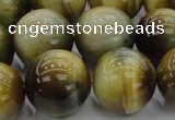 CTE1448 15.5 inches 20mm round golden & blue tiger eye beads