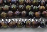 CTE1500 15.5 inches 4mm round AB-color yellow tiger eye beads