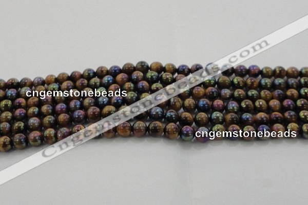 CTE1501 15.5 inches 6mm round AB-color yellow tiger eye beads