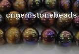 CTE1502 15.5 inches 8mm round AB-color yellow tiger eye beads