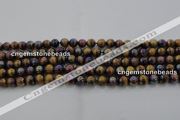 CTE1502 15.5 inches 8mm round AB-color yellow tiger eye beads