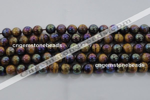 CTE1503 15.5 inches 10mm round AB-color yellow tiger eye beads