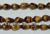 CTE151 15.5 inches 6*9mm teardrop yellow tiger eye gemstone beads