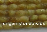 CTE1514 15.5 inches 5*8mm rice golden tiger eye beads wholesale