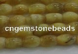 CTE1515 15.5 inches 6*10mm rice golden tiger eye beads wholesale