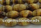 CTE1516 15.5 inches 8*12mm rice golden tiger eye beads wholesale