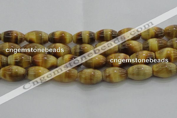 CTE1519 15.5 inches 13*18mm rice golden tiger eye beads wholesale