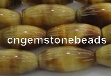 CTE1522 15.5 inches 8*18mm rice golden tiger eye beads wholesale