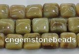 CTE1525 15.5 inches 8*8mm square golden tiger eye beads wholesale