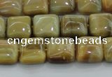 CTE1526 15.5 inches 10*10mm square golden tiger eye beads wholesale