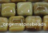 CTE1529 15.5 inches 16*16mm square golden tiger eye beads wholesale