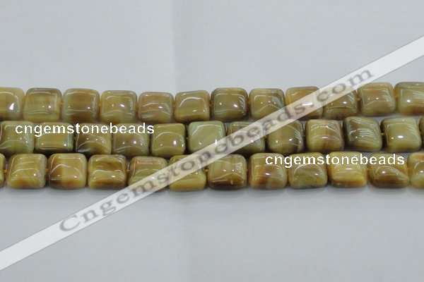 CTE1529 15.5 inches 16*16mm square golden tiger eye beads wholesale