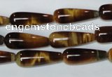 CTE153 15.5 inches 8*22mm teardrop yellow tiger eye gemstone beads