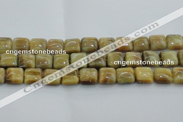 CTE1530 15.5 inches 18*18mm square golden tiger eye beads wholesale