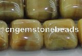 CTE1531 15.5 inches 20*20mm square golden tiger eye beads wholesale