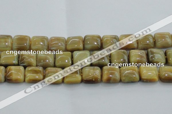 CTE1531 15.5 inches 20*20mm square golden tiger eye beads wholesale