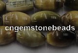 CTE1554 15.5 inches 10*14mm rice golden & blue tiger eye beads wholesale