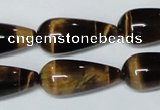 CTE156 15.5 inches 12*26mm teardrop yellow tiger eye gemstone beads