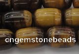 CTE1597 15.5 inches 13*18mm drum yellow tiger eye beads