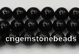 CTE1600 15.5 inches 4mm round AB grade black tiger eye beads