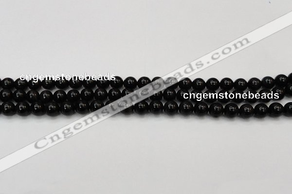 CTE1600 15.5 inches 4mm round AB grade black tiger eye beads