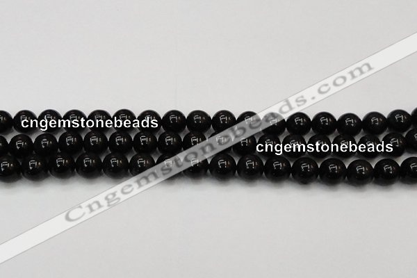 CTE1603 15.5 inches 10mm round AB grade black tiger eye beads