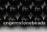 CTE1605 15.5 inches 14mm round AB grade black tiger eye beads