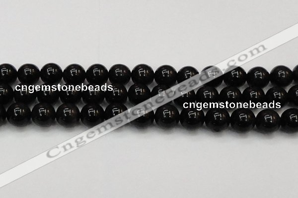 CTE1607 15.5 inches 18mm round AB grade black tiger eye beads